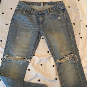 Ripped Abercrombie jeans